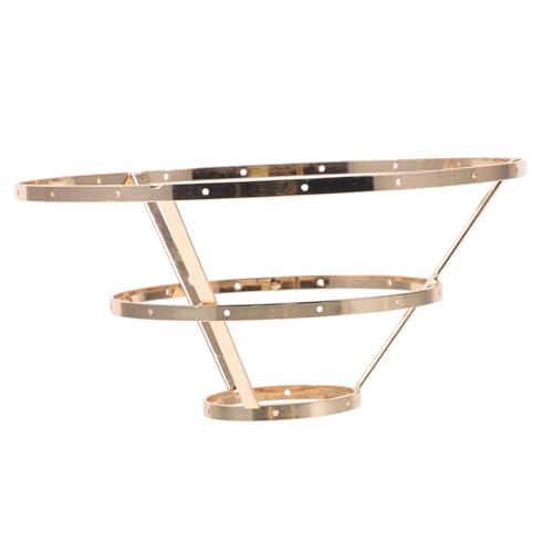 NOLITOY Lampenschirmrahmen DIY Stabil Langlebig für Pendelleuchte Doppellagig Vintage Windspiel Kronleuchter Zubehör Goldfarbene Dreistufige Eisenkonstruktion NOLITOY Lampenschirmrahmen DIY Stabil Langlebig für Pendelleuchte Doppellagig Vintage Windspiel Kronleuchter Zubehör Goldfarbene Dreistufige Eisenkonstruktion von NOLITOY