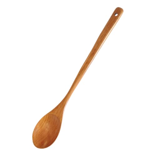 NOLITOY Langer Holzkochlöffel aus Multifunktionale Rühr und Servierlöffel für Küche mit Ergonomischem Design für Tag Pflegeleicht und Schonend für Ihre Töpfe von NOLITOY