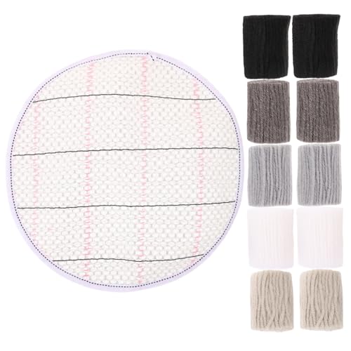 NOLITOY Latch Hook Teppichgarn Weiches Pastellfarbenes Knüpfgarn für Teppiche Geeignet für Erwachsene und Anfänger Flauschig Rundem Netzuntergrund zum Teppich Selber Machen NOLITOY Latch Hook Teppichgarn Weiches Pastellfarbenes Knüpfgarn für Teppiche Geeignet für Erwachsene und Anfänger Flauschig Rundem Netzuntergrund zum Teppich Selber Machen von NOLITOY