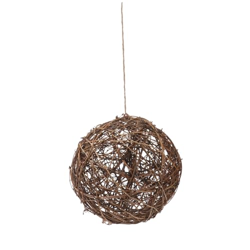 NOLITOY Leichtes Rattan Vogelnest Nistmaterial Wetterfest für Outdoor Hummingbird Nest Wildvögel Futterstelle Naturmaterial zum Aufhängen NOLITOY Leichtes Rattan Vogelnest Nistmaterial Wetterfest für Outdoor Hummingbird Nest Wildvögel Futterstelle Naturmaterial zum Aufhängen von NOLITOY