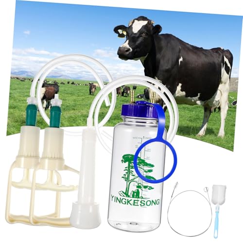 NOLITOY Manuelle für Rinder und Schafe Lebensmittelqualität Kunststoff Großer Saugsauger Leicht Handlich Geräuscharm Tragbar für Haushalt und Kleinbetriebe Präzise Milchmengenkontrolle von NOLITOY
