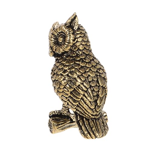 NOLITOY Messing Eulen Figurine Retro Design Kompakte Einzigartige Tier Skulptur für Schreibtisch Deko Goldene Heimdekoration Langlebige Messing Verarbeitung Stilvolle Büro Ornament NOLITOY Messing Eulen Figurine Retro Design Kompakte Einzigartige Tier Skulptur für Schreibtisch Deko Goldene Heimdekoration Langlebige Messing Verarbeitung Stilvolle Büro Ornament von NOLITOY