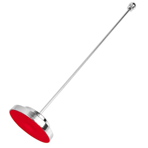 NOLITOY Metall Fahnenmast Standfuß Stabiler Runder Flaggenhalter Tischflaggenständer Vielseitig Einsetzbar Silber für Desktop von NOLITOY