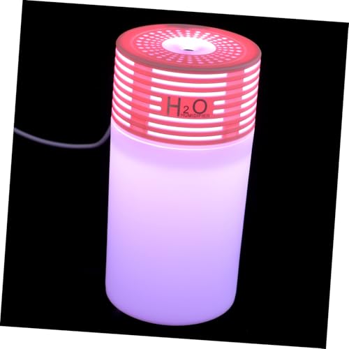 NOLITOY Mini USB Auto Luftbefeuchter Leiser Kaltnebel Diffusor mit Warmem Nachtlicht Tragbar USB Aufladbar Dekorativ für Auto und Desktop Gleichmäßige Luftbefeuchtung Praktisches von NOLITOY