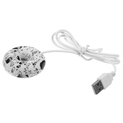 NOLITOY Mini USB Donut Luftbefeuchter Tragbarer Süßer und Leiser Nebelspender für Schlafzimmer Büro und Auto Kompakt und Einfach zu mit USB Stromversorgung für Reisen und Frische Luft von NOLITOY