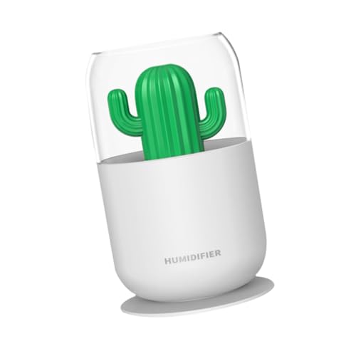 NOLITOY Mini USB Luftbefeuchter Kaktus Form Tragbarer Auto Mini Luftbefeuchter mit Nachtlicht Kompakt Geräuscharm Platzsparend USB betrieben für Frische Luft Unterwegs Büro NOLITOY Mini USB Luftbefeuchter Kaktus Form Tragbarer Auto Mini Luftbefeuchter mit Nachtlicht Kompakt Geräuscharm Platzsparend USB betrieben für Frische Luft Unterwegs Büro von NOLITOY