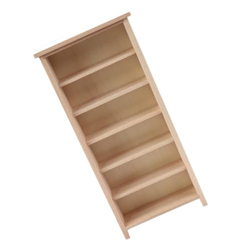 NOLITOY Miniatur Holz Bücherregal Dekoration Puppenhaus Möbel Realistisches Vertikales Miniatur Regal Für Schlafzimmer Mikro-szenen Handgemachte Deko Für Langlebigen Spaß NOLITOY Miniatur Holz Bücherregal Dekoration Puppenhaus Möbel Realistisches Vertikales Miniatur Regal Für Schlafzimmer Mikro-szenen Handgemachte Deko Für Langlebigen Spaß von NOLITOY