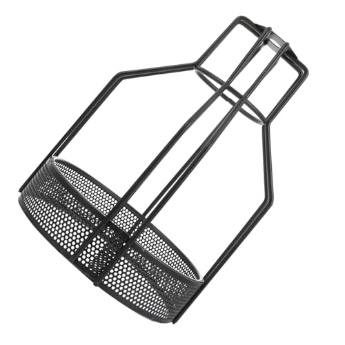 NOLITOY Minimalistischer Schwarzer Eisen Lampenschirm für Deckenleuchte mit Lampenschutz Moderner Kreativer Design deckenleuchtenschirm für Flur Balkon Schlafzimmer und Hotelräume von NOLITOY