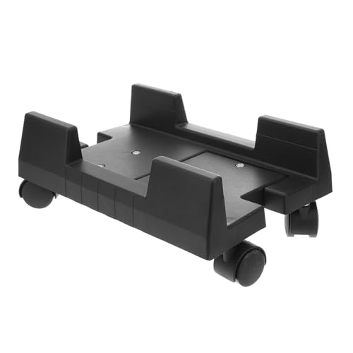 NOLITOY Mobiler CPU Ständer aus Robustem Kunststoff mit Stabiler Computer Tower Halter für PC gehäuse Platzsparend unter Schreibtisch Leicht zu Reinigen und Flexibel Schwarz Groß von NOLITOY