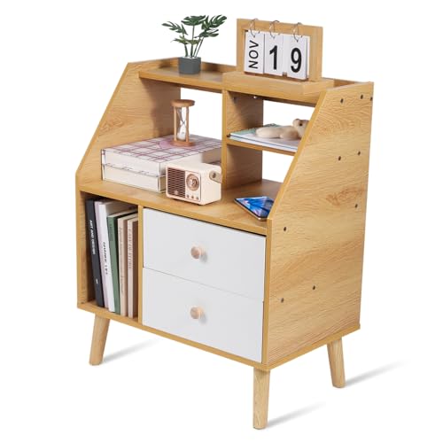 NOLITOY Moderner Nachttisch aus Massivem Eichenholz mit Schublade Stilvoller Beistelltisch für Schlafzimmer Kompakte Natürliche Holzfarbe Großer Stauraum für Bett und Zimmer NOLITOY Moderner Nachttisch aus Massivem Eichenholz mit Schublade Stilvoller Beistelltisch für Schlafzimmer Kompakte Natürliche Holzfarbe Großer Stauraum für Bett und Zimmer von NOLITOY