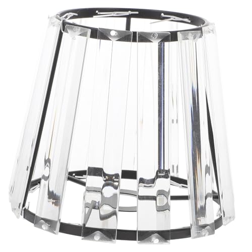 NOLITOY Moderner Transparenter Glas lampenschirm Hoher Lichtdurchlass Stabiles Design Vielseitig für Schreibtischlampen Wandleuchten Hotel Wohnraumbeleuchtung Kristallglas von NOLITOY