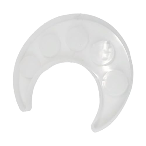 NOLITOY Mondförmige Silikonform für Epoxidharz Untersetzer und Tablett DIY Resin Gießform mit Glatter Oberfläche Geeignet für Individuelle Dekoration mit Glitzer Perlen und Trockenblumen von NOLITOY