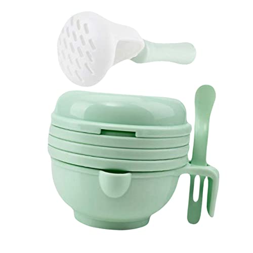 NOLITOY Multi Funktions Babynahrungs Quetscher Set Handbetriebene Lebensmittelmühle für Babybrei Sicheres Material Leicht zu Reinigen für Nahrungszubereitung von Kleinkindern NOLITOY Multi Funktions Babynahrungs Quetscher Set Handbetriebene Lebensmittelmühle für Babybrei Sicheres Material Leicht zu Reinigen für Nahrungszubereitung von Kleinkindern von NOLITOY