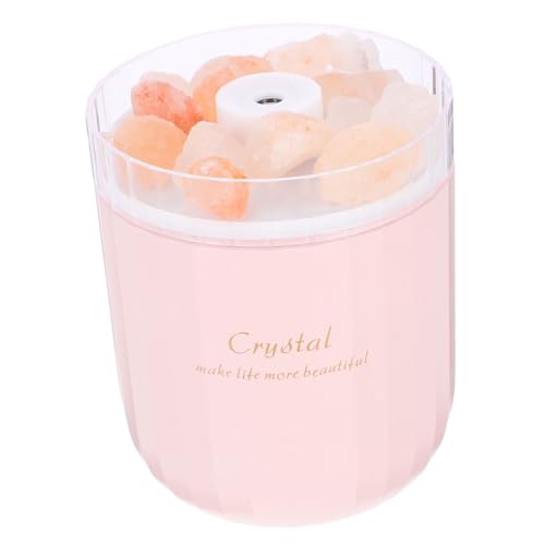 NOLITOY Multifunktionaler Luftbefeuchter USB Betrieben Großer Wassertank Leiser Aromatherapie Diffusor für Schlafzimmer und Wohnzimmer Rosa Kristallsalzstein NOLITOY Multifunktionaler Luftbefeuchter USB Betrieben Großer Wassertank Leiser Aromatherapie Diffusor für Schlafzimmer und Wohnzimmer Rosa Kristallsalzstein von NOLITOY