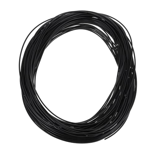 NOLITOY Multifunktionales Flechtmaterial PE Rattan Schwarz Biegsames Kunststoff Rattan für Möbelreparatur DIY Korbgeflecht Geeignet für Stühle Tische Gartenmöbel und Dekoration von NOLITOY