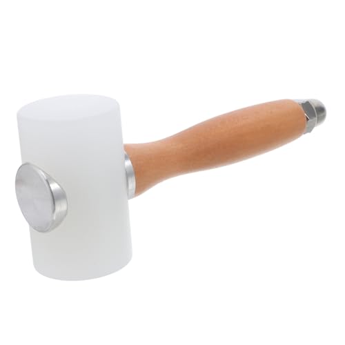NOLITOY Nylonkopf Holzgriff Vielseitiger Diy Hammer für Lederhandwerk für Schnitzen Prägung und Verschiedene Projekte von NOLITOY