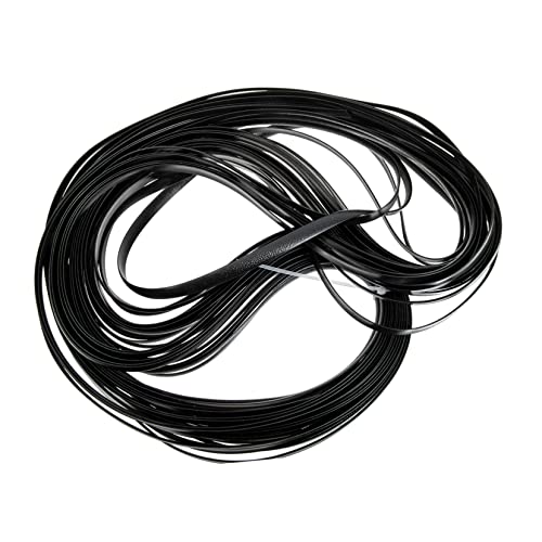 NOLITOY Pe Flachrattan Reparaturmaterial Schwarz für DIY Wicker Möbel Geflecht Stuhl Tisch Gartenmöbel Ersatzteile Strapazierfähig Natürliches Rattan Geflecht Reparaturset von NOLITOY