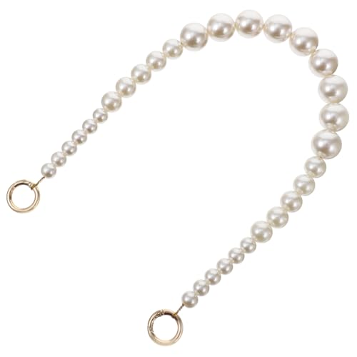 NOLITOY Perlenkette Schultergurt Handtaschen Zubehör Imitation Perlentaschenkette mit Goldenen Verschlüssen Ersatzriemen für Damen DIY Clutch Hobo Beuteltaschen NOLITOY Perlenkette Schultergurt Handtaschen Zubehör Imitation Perlentaschenkette mit Goldenen Verschlüssen Ersatzriemen für Damen DIY Clutch Hobo Beuteltaschen von NOLITOY