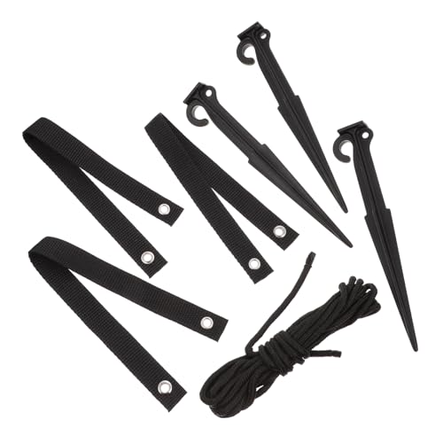 NOLITOY Pflanzenstützset mit Kunststoffpflock Lochband und Flechtschnur Langlebige Baumstützenanker für Baumwachstum und Stabilisierung im Garten für Junge Bäume und Baumpflege von NOLITOY