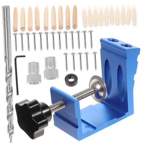 NOLITOY Pocket Hole Jig Schrägloch Bohrhilfe für Holzbearbeitung Teiliges Metallbohrschablone Präziser Schraubverbinder Einfach zu Bedienen Robust für Schreiner und Heimwerker NOLITOY Pocket Hole Jig Schrägloch Bohrhilfe für Holzbearbeitung Teiliges Metallbohrschablone Präziser Schraubverbinder Einfach zu Bedienen Robust für Schreiner und Heimwerker von NOLITOY