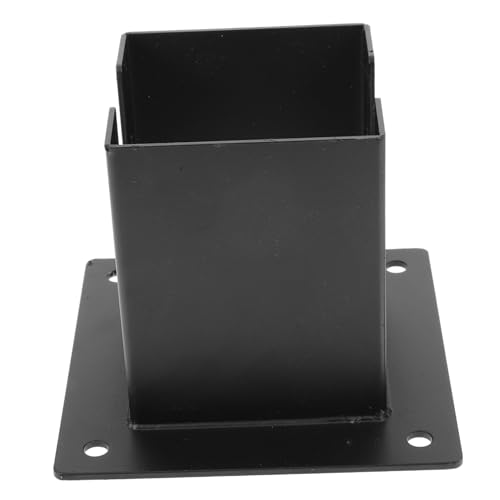 NOLITOY Post Base Protector Metall Pfostenhalter Schwerer Zaunpfosten Sockel für Briefkasten Pfosten Geländer Terrasse Pavillon Basis Langlebig Robust Einfach zu Montieren von NOLITOY