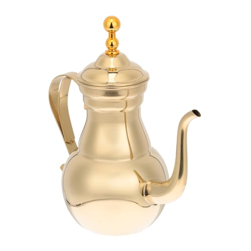 NOLITOY Praktischer Edelstahl Kaffeekessel mit Langem Schmalem Ausguss und Integriertem Filter Orientalischer Stil für Tee und Kaffee Hitzebeständig für Heiße und Kalte Getränke NOLITOY Praktischer Edelstahl Kaffeekessel mit Langem Schmalem Ausguss und Integriertem Filter Orientalischer Stil für Tee und Kaffee Hitzebeständig für Heiße und Kalte Getränke von NOLITOY