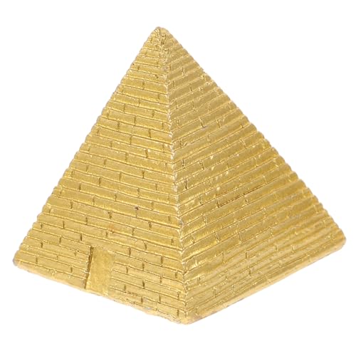 NOLITOY Simuliertes Miniaturmodell Ägyptischen Pyramide Aus Harz Retro Dekofigur Für Bücherregal Und Tisch Für Sandtisch Und Bonsai-Dekoration von NOLITOY