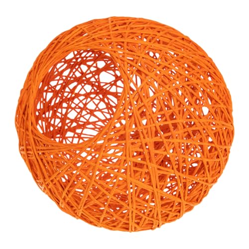 NOLITOY Rattan Lampenschirm Orange Geflochtene Lampenabdeckung für Deckenleuchte und Stehlampe Stabile Lampenhalterung Handgefertigter Lampenschutz für Wohn Schlafzimmer NOLITOY Rattan Lampenschirm Orange Geflochtene Lampenabdeckung für Deckenleuchte und Stehlampe Stabile Lampenhalterung Handgefertigter Lampenschutz für Wohn Schlafzimmer von NOLITOY