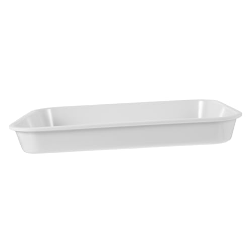 NOLITOY Rechteckiges Serviertablett Weiß mit Rutschfesten Pads Langlebiges Tablett für Snacks Dessert Obst Stabile Ablageschale für Kalte und Warme Speisen Modernes Design für Vielseitige NOLITOY Rechteckiges Serviertablett Weiß mit Rutschfesten Pads Langlebiges Tablett für Snacks Dessert Obst Stabile Ablageschale für Kalte und Warme Speisen Modernes Design für Vielseitige von NOLITOY