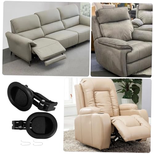 NOLITOY Recliner Pull Handle Schwarz Ersatz Sofasessel Griff Ergonomisch Schwerlast Robust Einfach zu Montieren Passend für Viele Relaxsessel von NOLITOY