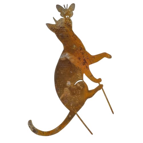 NOLITOY Retro Eisen Katzen stecker Gartendeko Rostoptik Wetterfest Gartenfigur Langlebig Leicht zu Installieren für Außenbereich und Grünflächen Tiere Dekoration NOLITOY Retro Eisen Katzen stecker Gartendeko Rostoptik Wetterfest Gartenfigur Langlebig Leicht zu Installieren für Außenbereich und Grünflächen Tiere Dekoration von NOLITOY