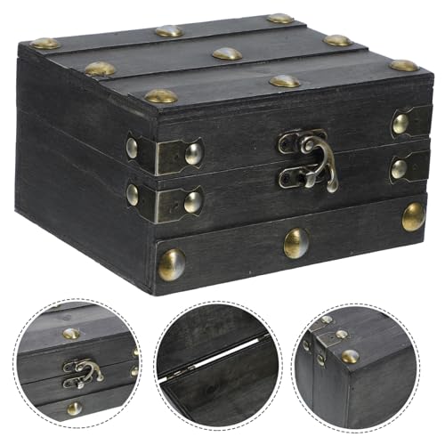 NOLITOY Retro Schmuckkästchen Holz Truhe Schmuckaufbewahrungskasten Vintage Schmuckbox für Ringe Ohrringe Halsketten Armbänder Geschenkbox für Frauen Valentinstag Muttertag Geburtstag NOLITOY Retro Schmuckkästchen Holz Truhe Schmuckaufbewahrungskasten Vintage Schmuckbox für Ringe Ohrringe Halsketten Armbänder Geschenkbox für Frauen Valentinstag Muttertag Geburtstag von NOLITOY