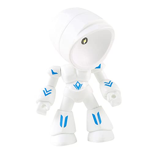 NOLITOY Robot Tischlampe mit Drehbarem Kopf Warmes LED Nachtlicht Berührungsempfindlich Niedliche Roboterform Nachttischlampe für Schlafzimmer Wohnzimmer und Kinderzimmerdekoration von NOLITOY