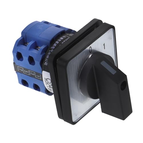 NOLITOY Rotary Cam Switch Umschalter Drehschalter Motorsteuerung Poliger Schalter Elektrischer Wechselumschalter für Stromversorgung von NOLITOY