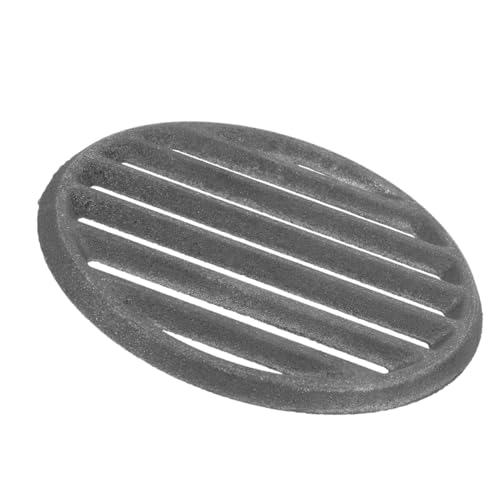 NOLITOY Runder Gusseisen Grillrost für Holzkohlegrill Hitzebeständiger Grillrost mit Effizienter Wärmeverteilung Abnehmbares Design für Einfache Reinigung Robustes Metall für Outdoor Bbq von NOLITOY