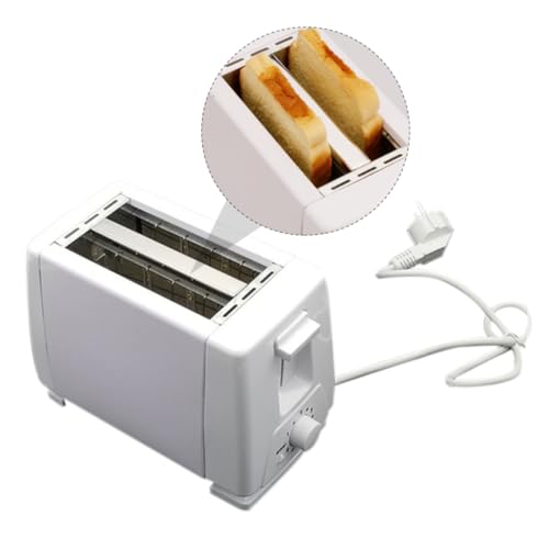 NOLITOY Sandwich Toaster Scheiben Weiß Vollautomatisch Temperaturstufen Kompakter Mini Toaster Für Zuhause Backautomat Für Frühstück Und Snacks von NOLITOY