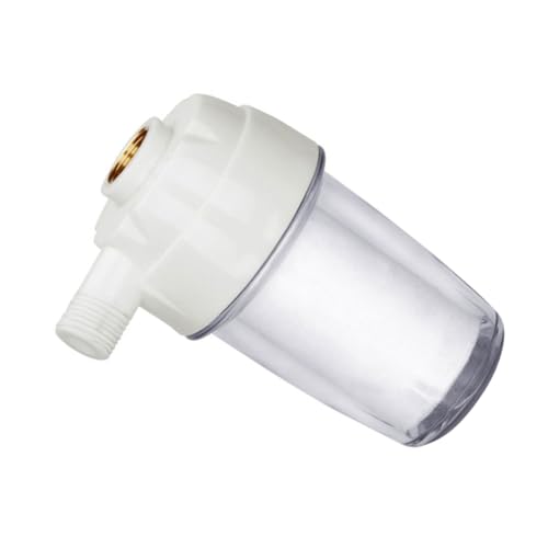 NOLITOY Scale Wasserhahn Vorfilter mit Transparentem Gehäuse Sediment und Rostfilter für Haushalt Kompatibel für Waschmaschine Wassererhitzer Einfache Installation und Sichtbare von NOLITOY