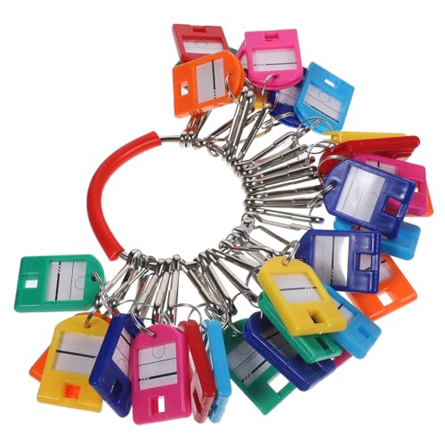 NOLITOY Schlüsselhalter Teilig mit Langlebigen Metall Tags und Praktischer Beschriftung Eleganter Schlüsselorganizer für Zuhause und Büro Tragbar und Robust von NOLITOY
