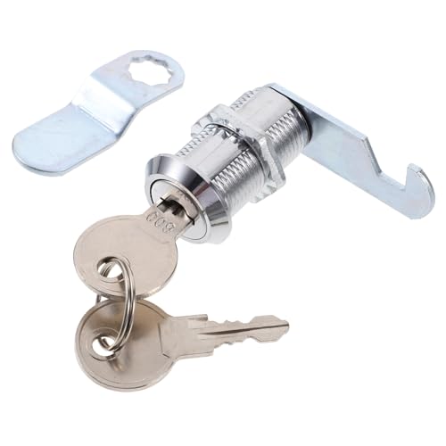 NOLITOY Schrankschloss mit Schlüssel Nockenschloss aus Zinklegierung Korrosionsbeständig Langlebig für Briefkasten Werkzeugkasten Wohnmobil Ablage von NOLITOY