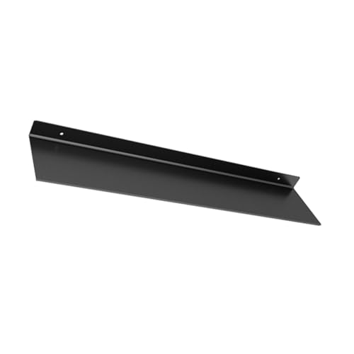 NOLITOY Schwarzes Aluminiumlegierung Wandregal Badablage Ohne Bohren Modernes Badezimmer Aufbewahrungsregal Platzsparend Organisator Robust und Rostfrei von NOLITOY