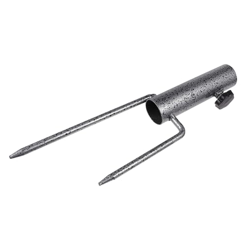 NOLITOY Schwerer Sonnenschirmständer mit Erdspieß Strand und Gartenschirmhalter Robuster Sandanker für Outdoor Sonnenschirme Stabile Befestigung für Sand Erde und Grünfläche Windresistent von NOLITOY