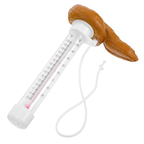 NOLITOY Schwimmendes Poolthermometer Poop Design Lustiges Wasserthermometer für Schwimmbäder Spas Einfach Ablesbar Spaßiges Thermometer für Teiche und Pools NOLITOY Schwimmendes Poolthermometer Poop Design Lustiges Wasserthermometer für Schwimmbäder Spas Einfach Ablesbar Spaßiges Thermometer für Teiche und Pools von NOLITOY