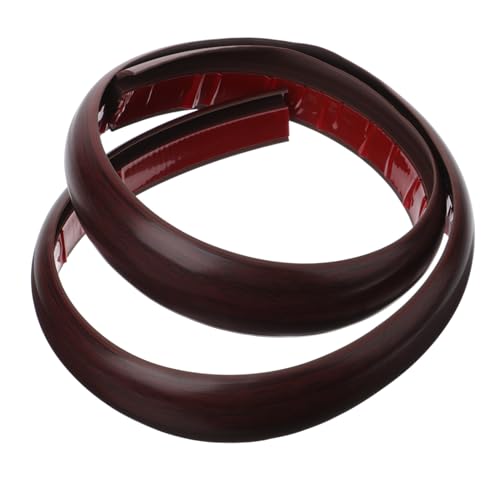 NOLITOY Selbstklebende Bodenübergangsleiste aus PVC Weich Verschleißfest und Rutschfest für Laminat Teppichboden Einfache Installation Passend für Türschwellen und Bodenübergänge Rot von NOLITOY