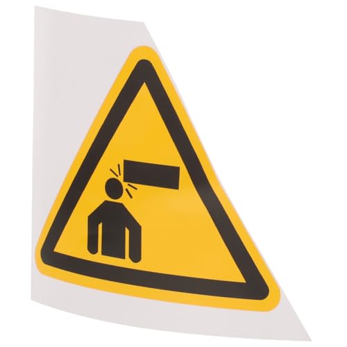 NOLITOY Selbstklebendes Warnschild Achtung Kopf Robustes Langlebiges Warnzeichen für Niedrige Decken Starke Haftung Sichtbare Sicherheitsbeschriftung Geeignet für Parkplätze und von NOLITOY