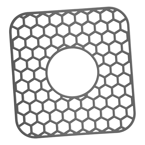 NOLITOY Silikon Abtropfmatte für Küchenspüle Bienenwabenförmiges Drainage Design Hitzebeständig Rutschfest Schnell Trocknend Spülmaschinenfest Vielseitig für Geschirr und Bastelbedarf von NOLITOY