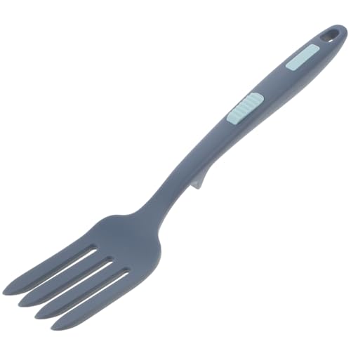 NOLITOY Silikon Kochgabel Hitzebeständig Wiederverwendbar Große Nudelgabel Spaghetti Serviergabel Küchenhelfer für Pasta Salat Rühren und Anrichten von NOLITOY