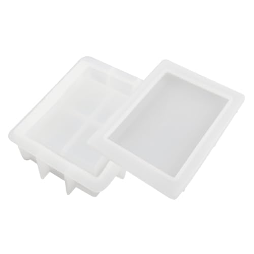 NOLITOY Silikonform Epoxidharz Gießform Buchförmig DIY Schmuck Aufbewahrungsbox Bastelset Flexibel Strapazierfähig für Harzkunst Trinket Box Herstellung von NOLITOY