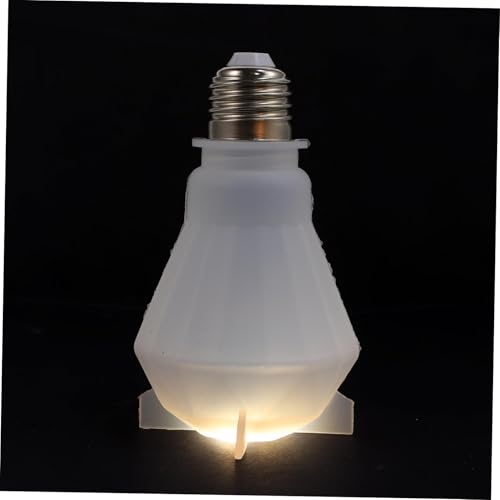 NOLITOY Silikonform Gießform für DIY Lampenfassung Lichtbirnen Gießen Flexibel Wiederverwendbar Transparent Kreative Handwerksform von NOLITOY