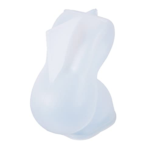 NOLITOY Silikonform Kaninchen Gießform Epoxidharzform DIY Handwerk Flexibel Transparent Wiederverwendbar für Bastelarbeiten von NOLITOY