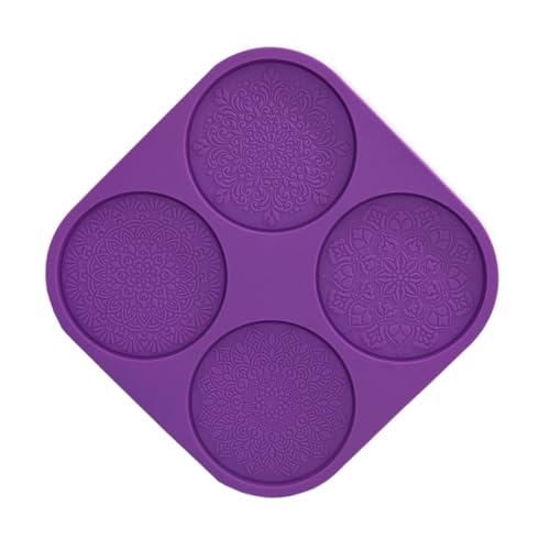 NOLITOY Silikonform Mandala Untersetzer Epoxidharz Form für DIY Cup Mat Gießen Flexible Langlebige Silikonform mit Detailliertem Mandala Muster für Kreative Handwerksprojekte NOLITOY Silikonform Mandala Untersetzer Epoxidharz Form für DIY Cup Mat Gießen Flexible Langlebige Silikonform mit Detailliertem Mandala Muster für Kreative Handwerksprojekte von NOLITOY